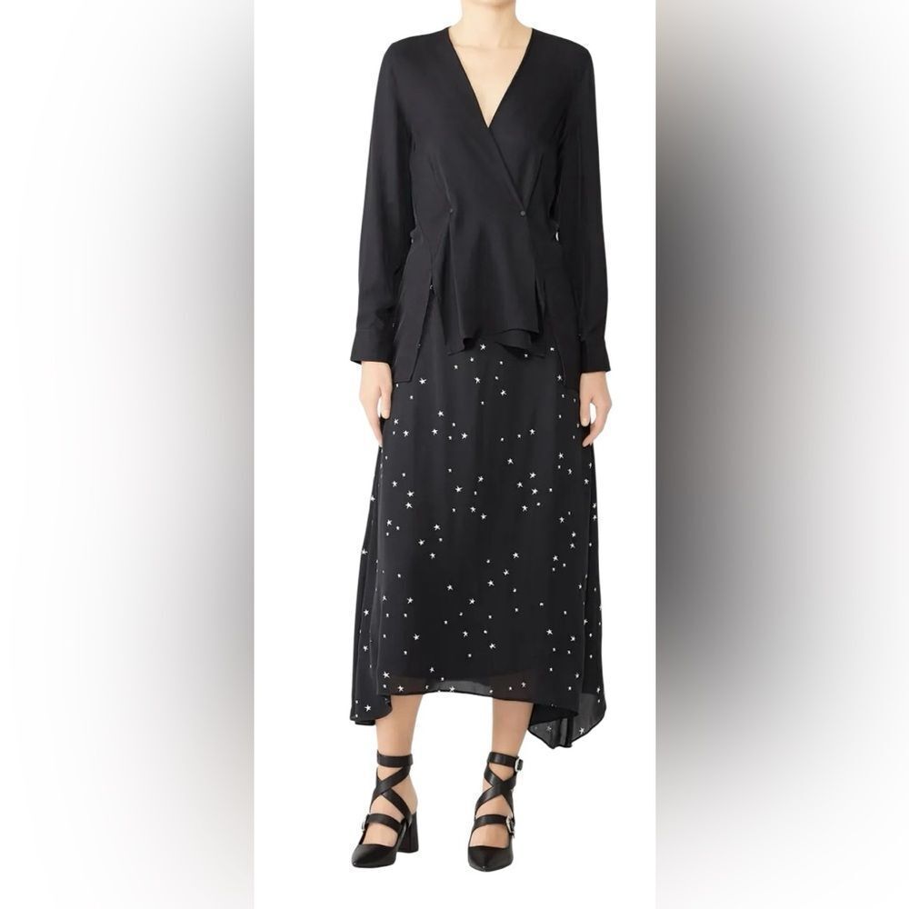 rag & bone Black Debbie Top Size XS Tall Petite